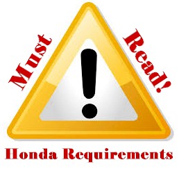 Click Here!! Honda Prep Requirements