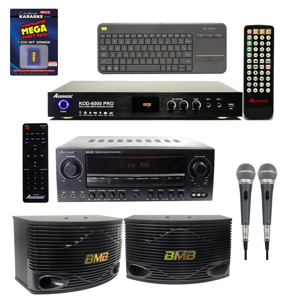Acesonic KOD6000 Pro Dual Hard Drive Karaoke Player w/ AM200 960W
