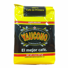 Cafe Yaucono Ground Coffee Cafe Molido 8 oz.