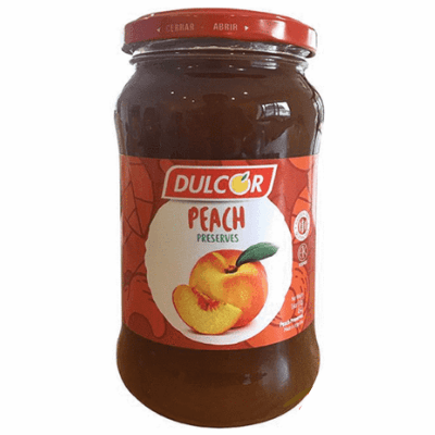 Dulcor Peach Preserves Net. Wt 454 g