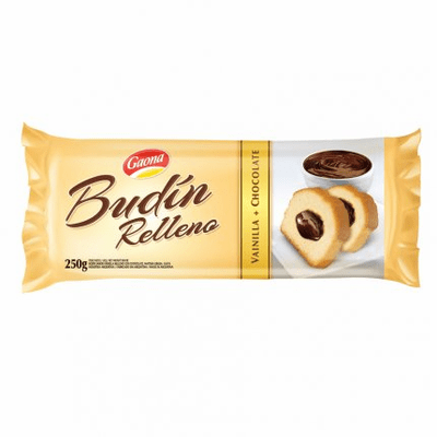 Gaona Budin Relleno Vainilla Chocolate Net.Wt 250g