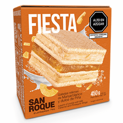 King Kong San Roque Relleno Manjar Blanco Y Pina 450 g. (16 oz.)