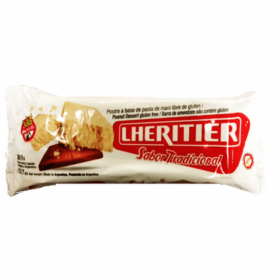 Lheritier Postre a Base de Pasta de Mani (Peanut Dessert luten Free) Package 170 g. (6 oz) Argentina