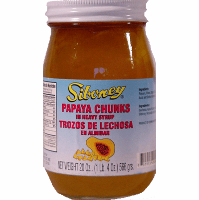 SIBONEY Trozos de Lechosa en Almibar 20oz