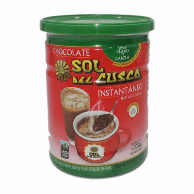 Sol Del Cusco Chocolate Instantaneo Net.Wt 220 Gr