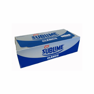 Sublime Chocolate Clasico con Leche con Mani 720 grs. ( 24 pieces x 30 grs. )