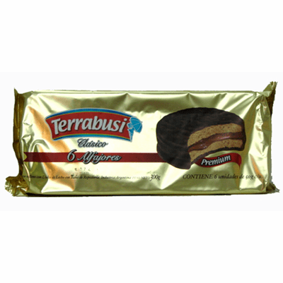 Terrabusi Alfajor de Dulce de Leche con Bano de Reposteria 300 grs.