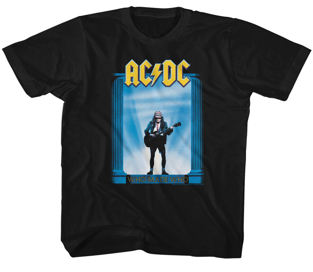 AC/DC Kids Shirt Who Made Who Black T-Shirt - AC/DC Who Made Who Shirts
