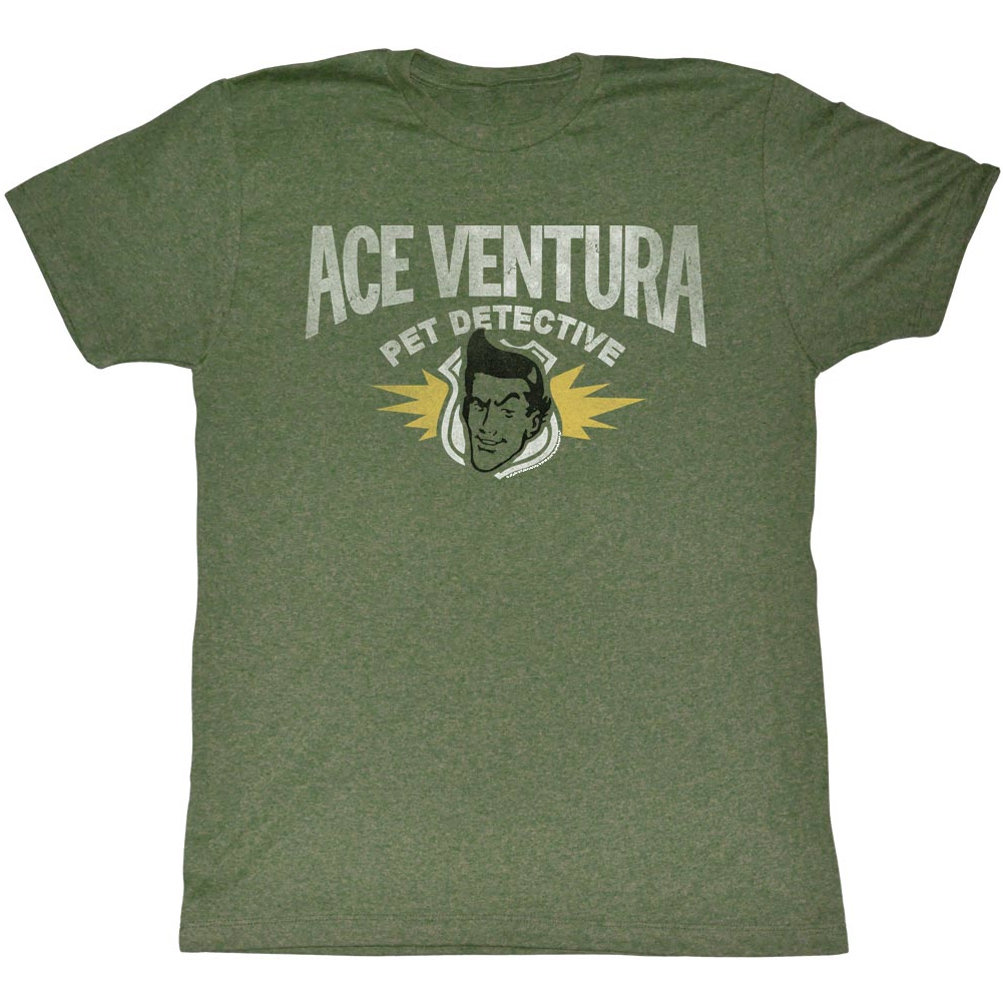 Ace Ventura Shirt Pet Adult Heather Green Tee TShirt Ace Ventura Shirts