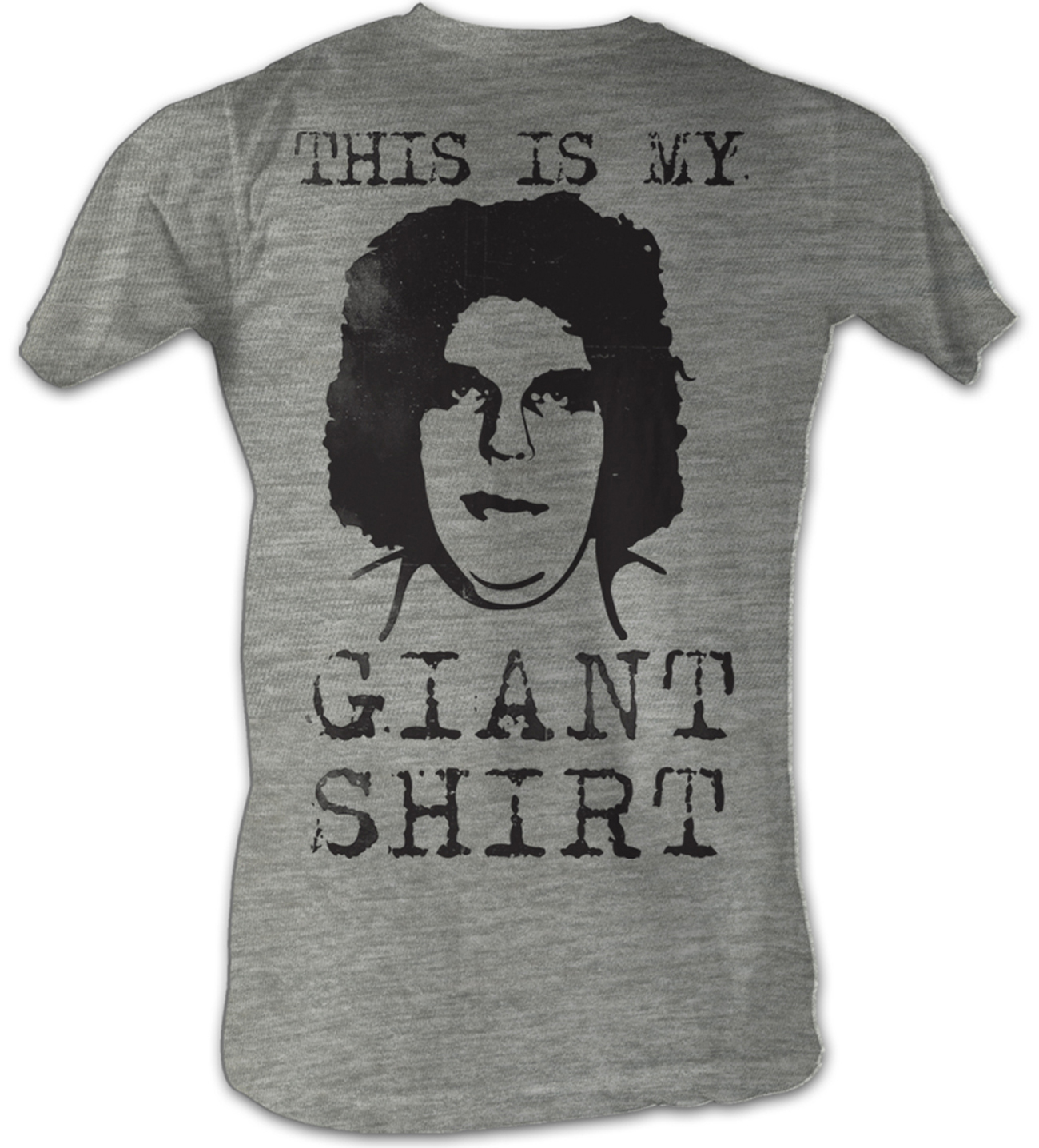 Andre The Giant TShirt Giant Shirt Wrestling Gray Heather Tee Shirt