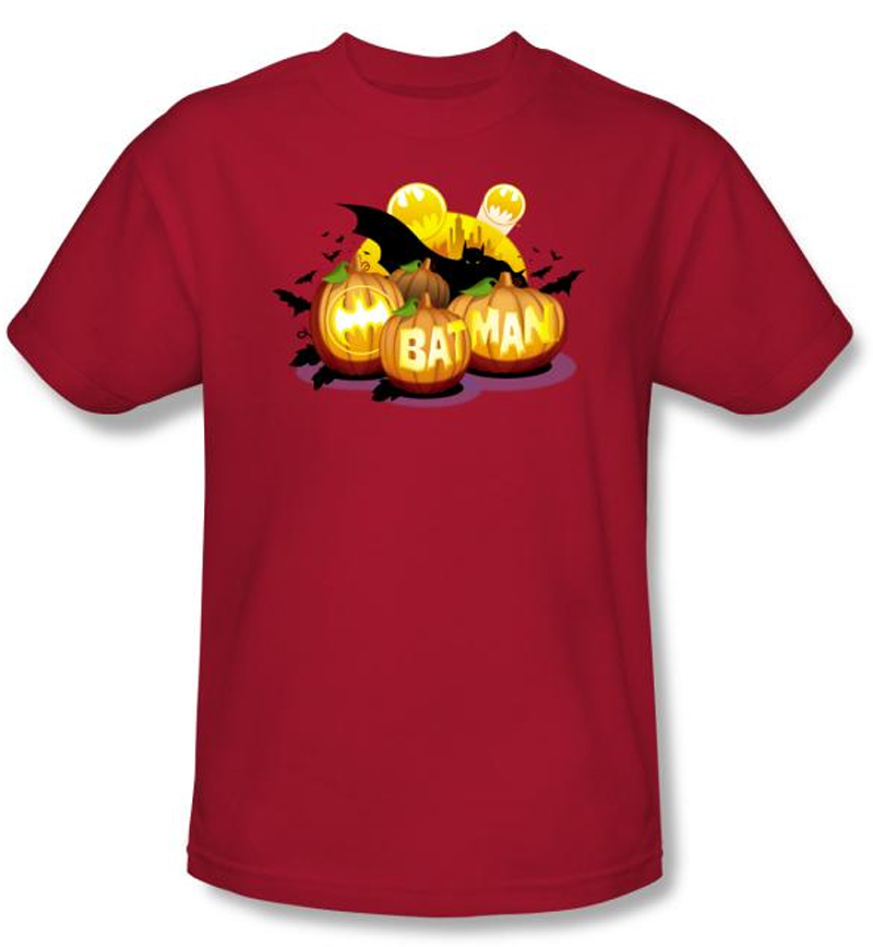 Batman Kids TShirt Bat O Lanterns Youth Red Tee Batman Kids T