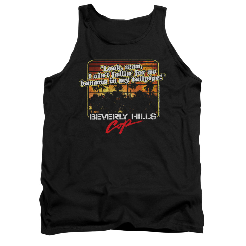 Beverly Hills Cop Tank Top Banana In My Tailpipe Black Tanktop