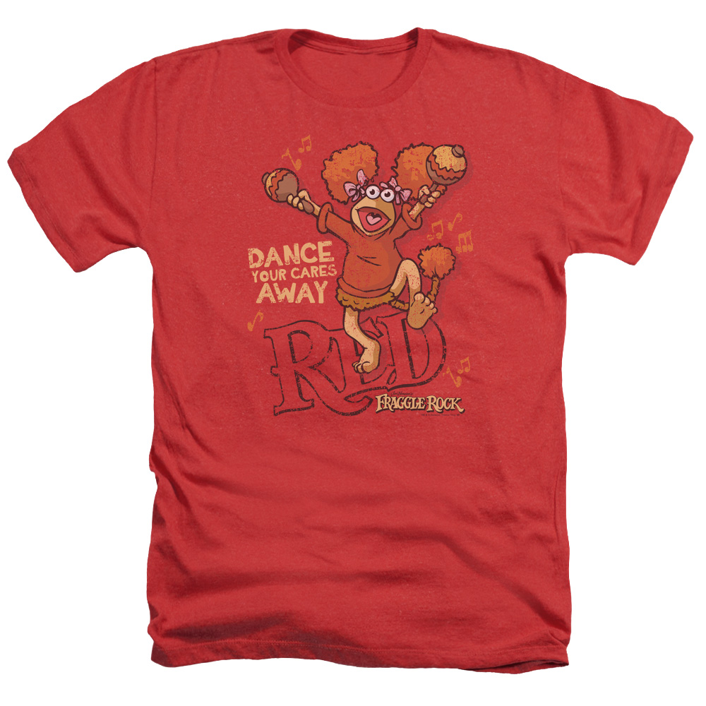 Fraggle Rock Shirt Dance Heather Red TShirt Fraggle Rock Dance Shirts