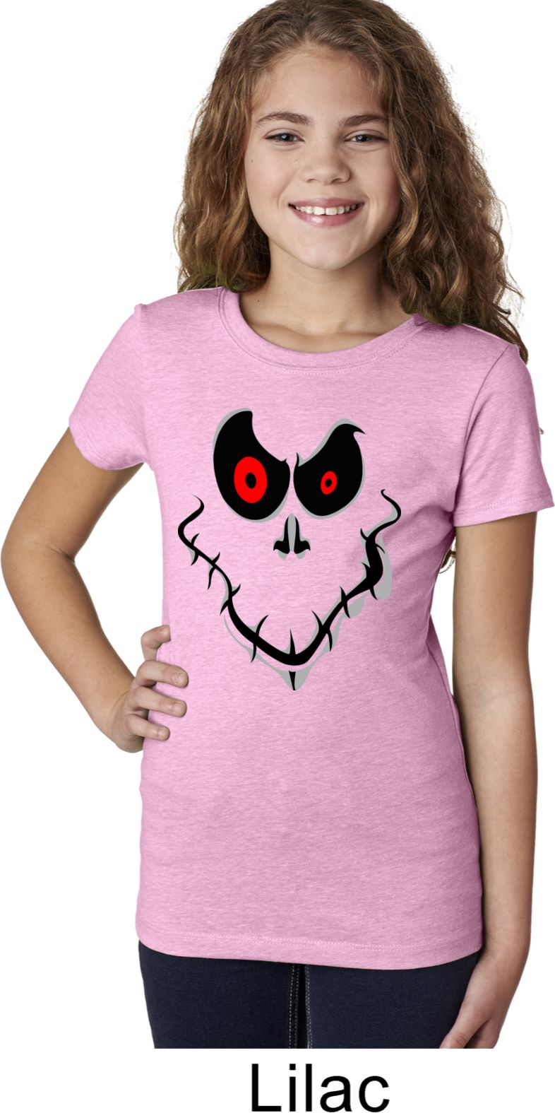 Girls Halloween Shirt Ghost Face Tee TShirt Ghost Face Kids
