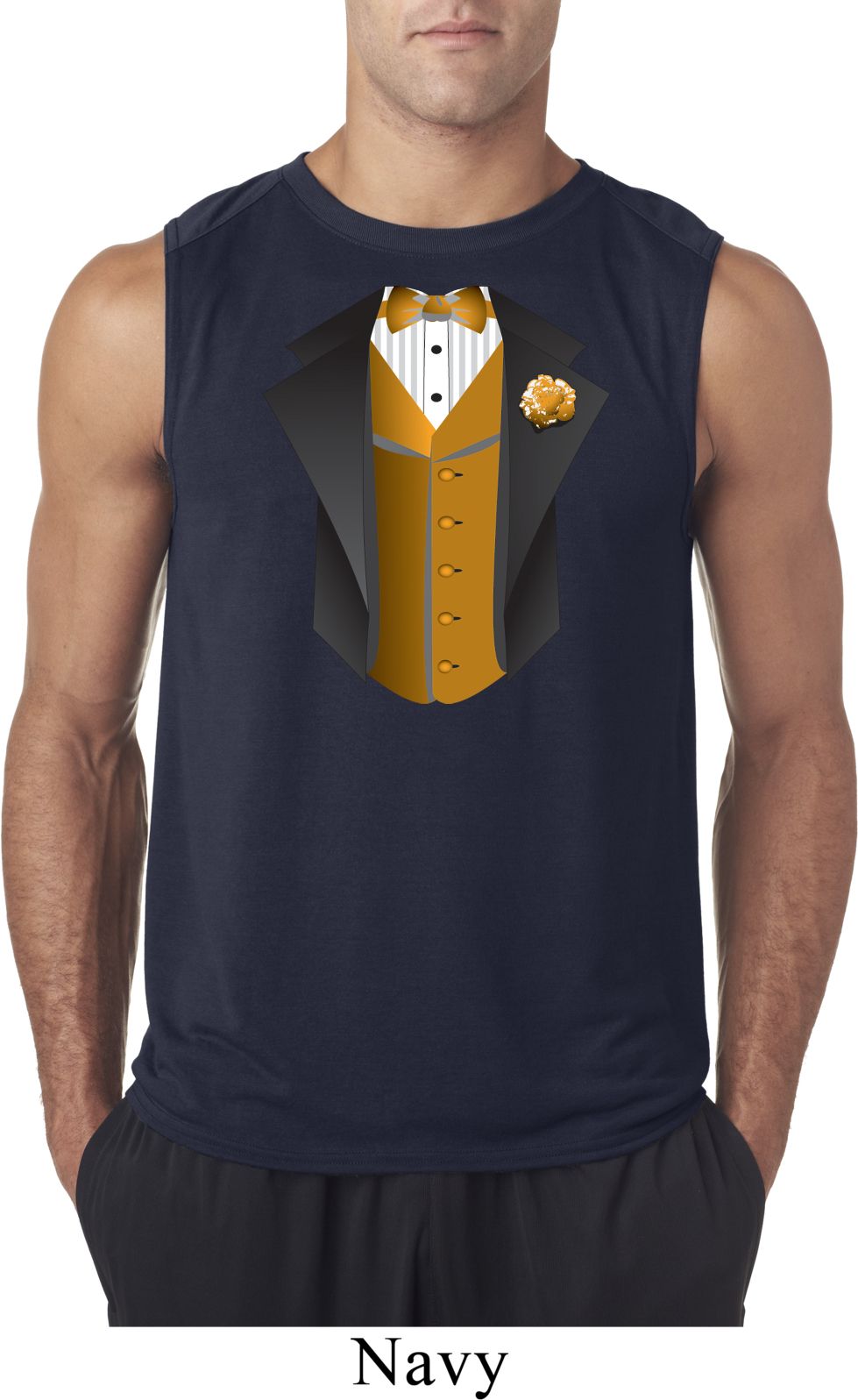 Gold Vest Tuxedo Mens Sleeveless Shirt Gold Vest Tuxedo Mens Shirts