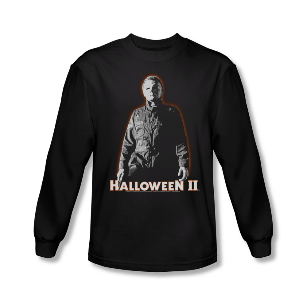 Halloween II Shirt Michael Myers Long Sleeve Black Tee TShirt
