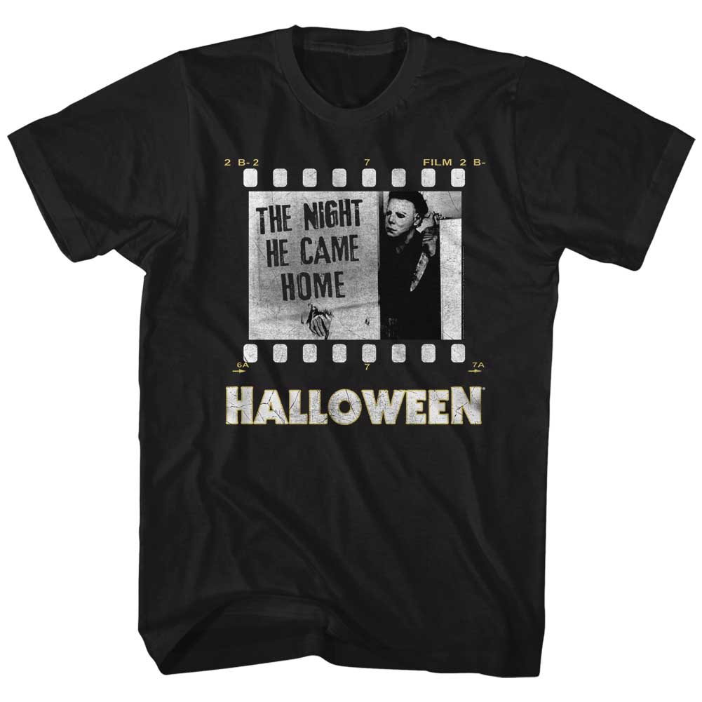 Halloween Shirt The Night He Came Home Black TShirt Halloween Movie Tshirts