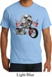 Mens Biker Shirt Eagle Biker Organic Tee T-Shirt