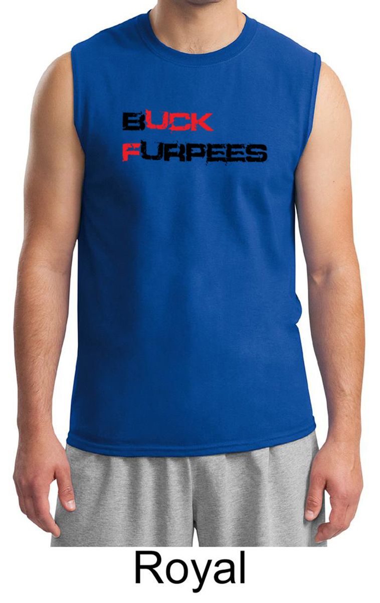 Mens Fitness Shirt Buck Furpees Muscle Tee TShirt Buck Furpees Mens
