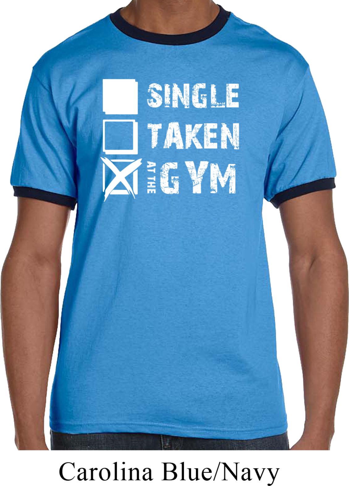 Mens Fitness Shirt Single Taken At The Gym Ringer Tee TShirt Single