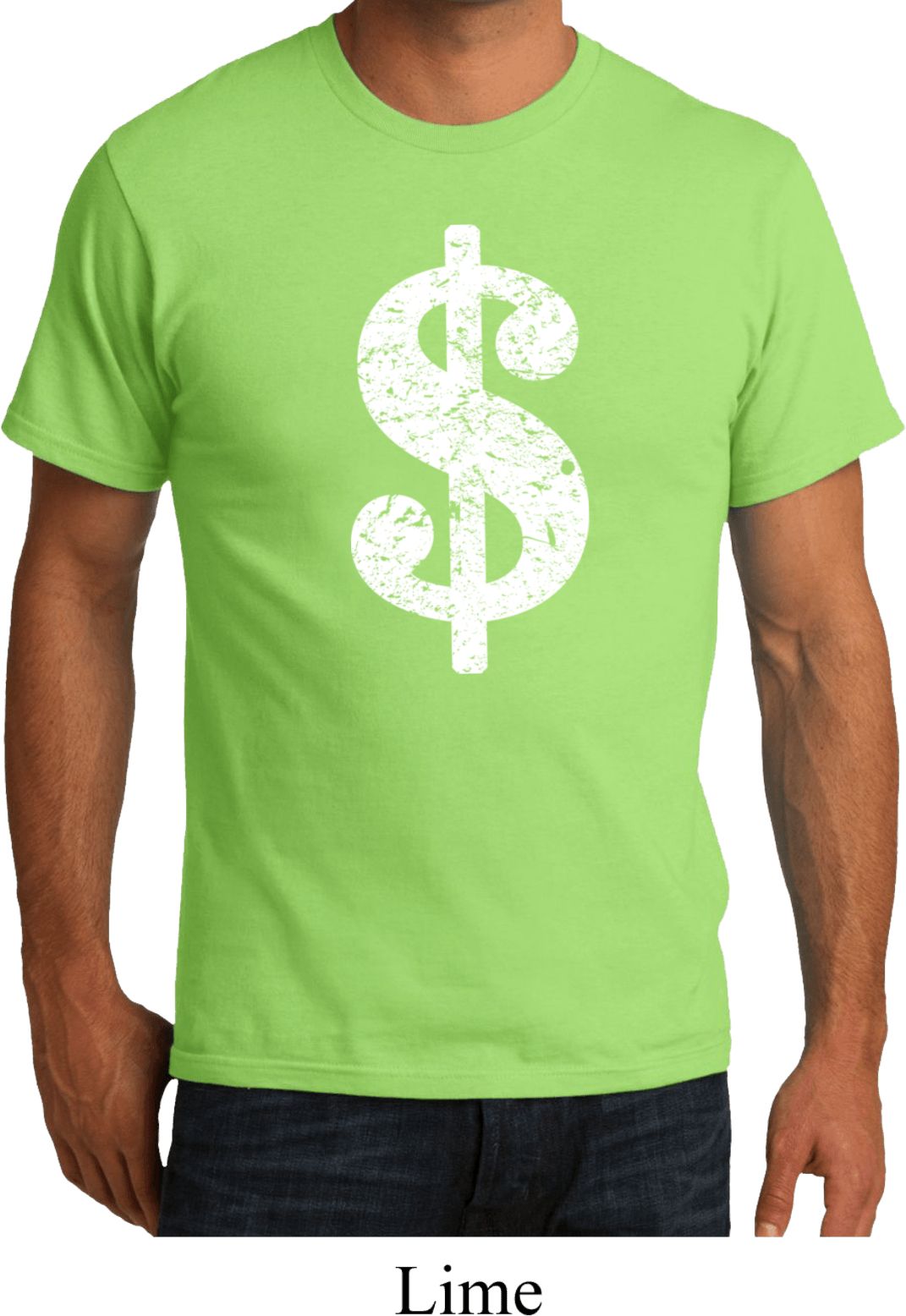 Mens Funny Shirt Distressed Dollar Sign Organic Tee TShirt Distressed Dollar Sign Mens Funny