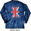 Mens UK Flag Shirt Union Jack Long Sleeve Tie Dye Tee T-shirt