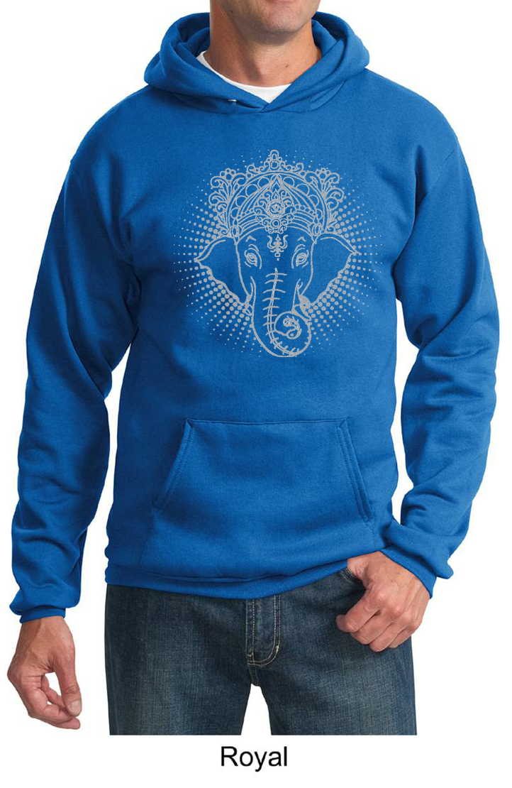 Mens Yoga Hoodie Iconic Ganesha Hoody Iconic Ganesha Mens Yoga Shirts