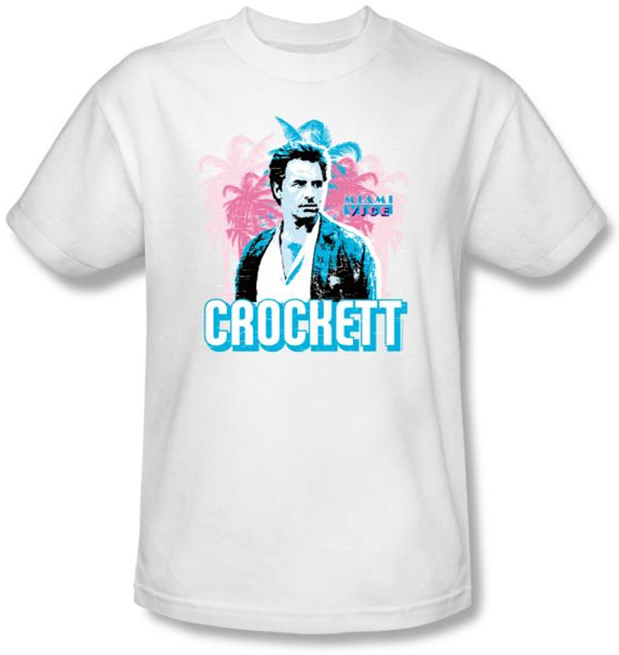 Miami Vice Tshirt James Crockett Adult White Tee Shirt Miami Vice Shirts