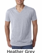 Next Level Men's T-Shirt V-Neck CVC Cotton/Poly Tee Shirt - Next Level ...