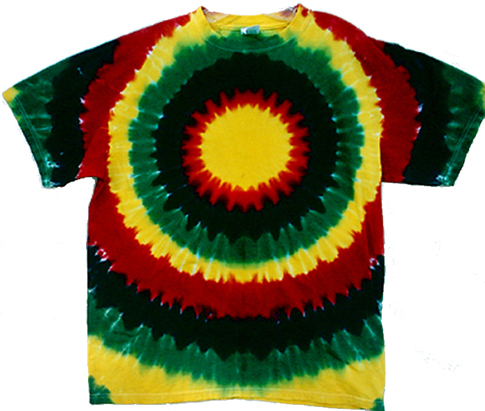 Rasta Web Short Sleeve Tie-Dye T-Shirt main image 0