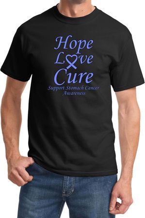 Stomach Cancer Tee Hope Love Cure T-shirt - Hope Love Cure Stomach