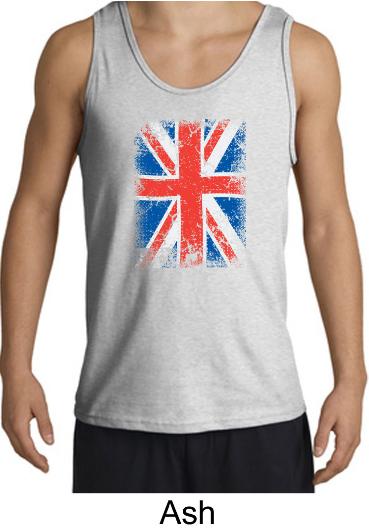 Union Jack Tank Top British UK Flag Big Print Adult Tanktop Union