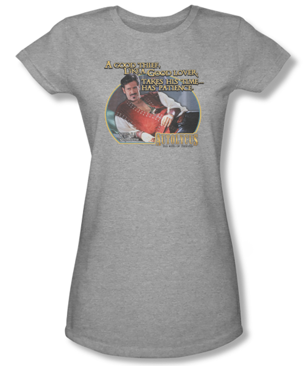 Xena Warrior Princess Junior Shirt A Good Thief Grey Tee TShirt