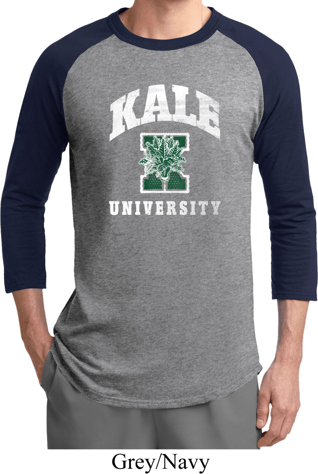 Yoga Kale University Darks Mens Raglan Shirt Kale University Darks