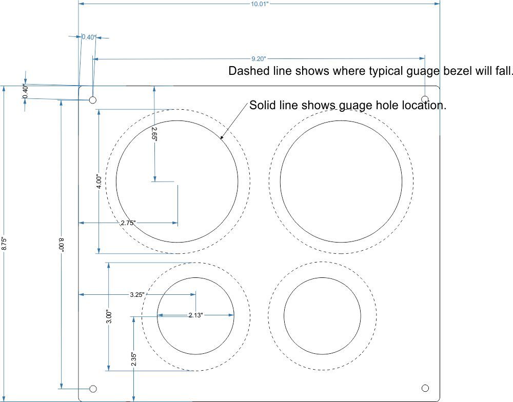 Boat Dashboard Replacement Panel