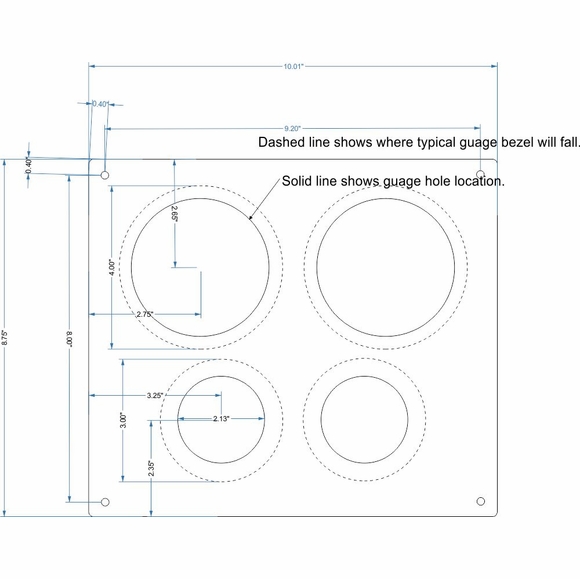Boat Dashboard Replacement Panel