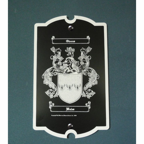 Coat of Arms Plaque Personalized for Your Family Name