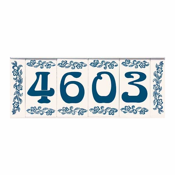 Custom Ceramic Tile House Numbers