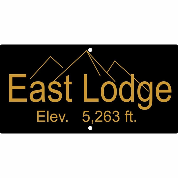 Custom Elevation Sign Feet Above Sea Level Plaque