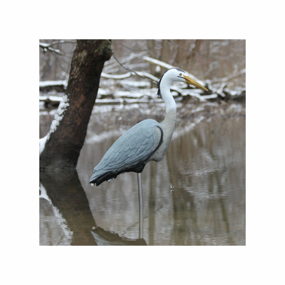 Great Blue Heron Garden Statue