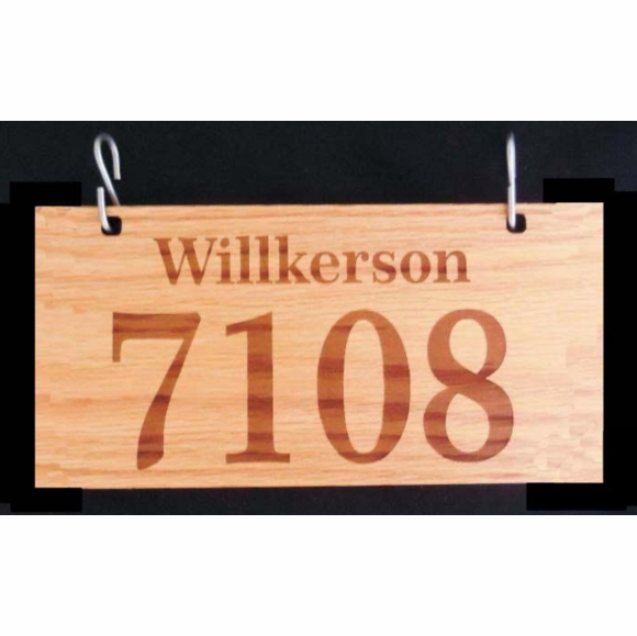 Hanging Wood Address Sign For Home, Cabin, Business Single or Double