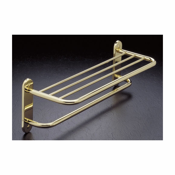 Hotel Towel Shelf with Towel Bar 24"