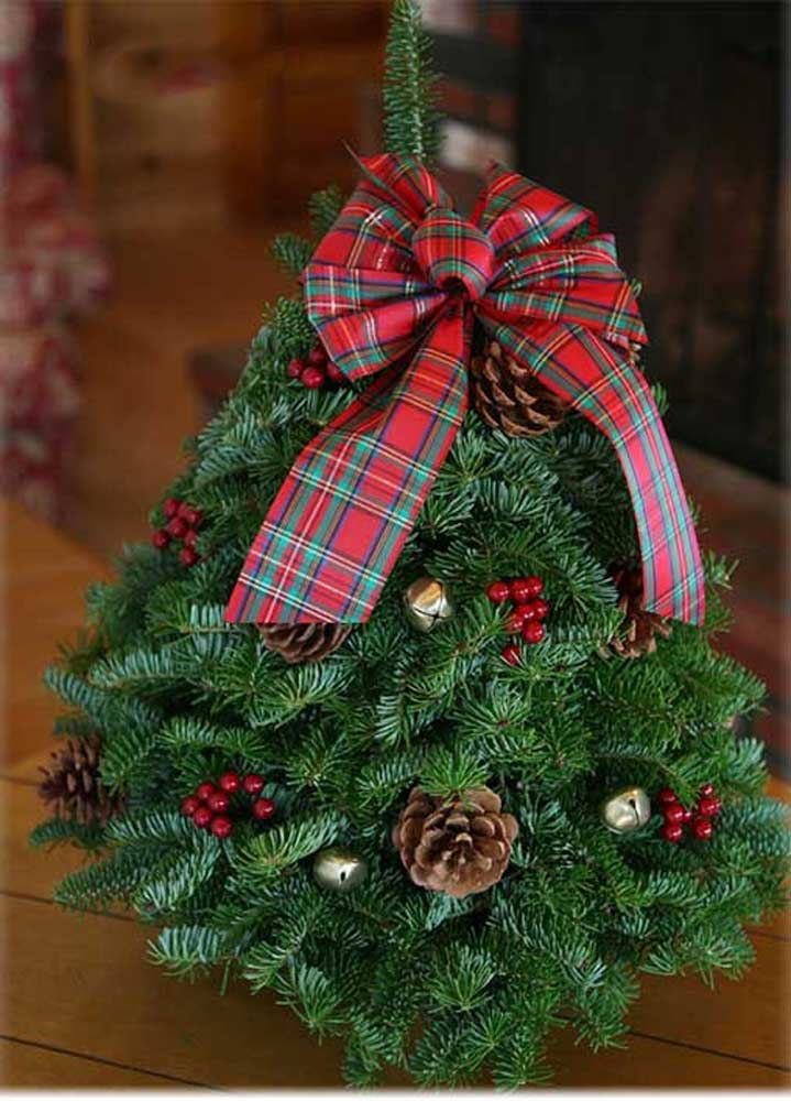 Live Decorated Balsam Tabletop Christmas Tree