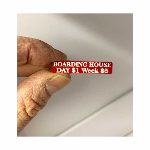 Model Railroad Sign Miniature Custom Train Set Scenery Signs