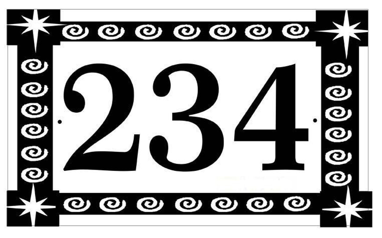 Address Sign With Starburst Accents address-sign-with-starburst-accents