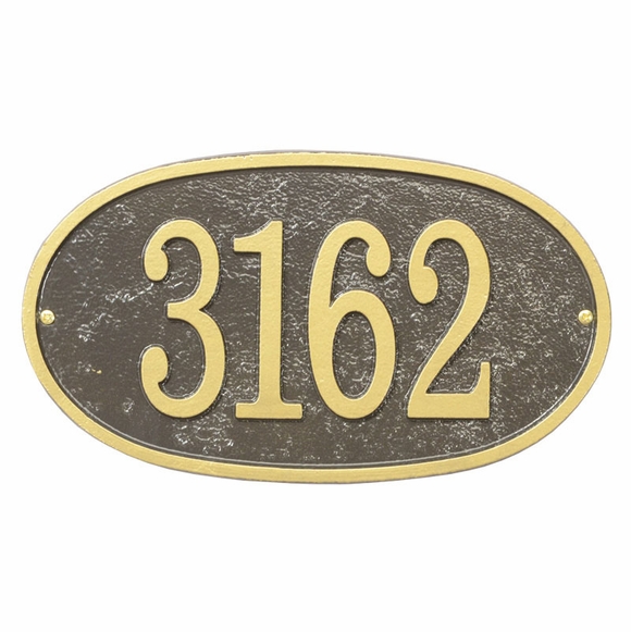 Oval House Number Plaque