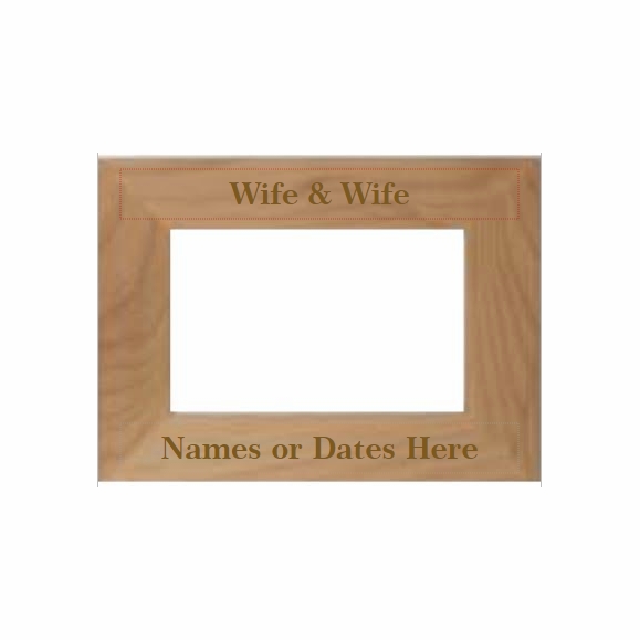 Wife and Wife Personalized Picture Frame