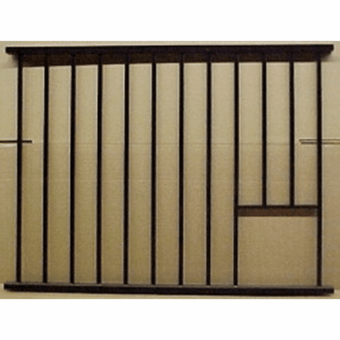 Steel Horse Stall Grill with Feed Opening