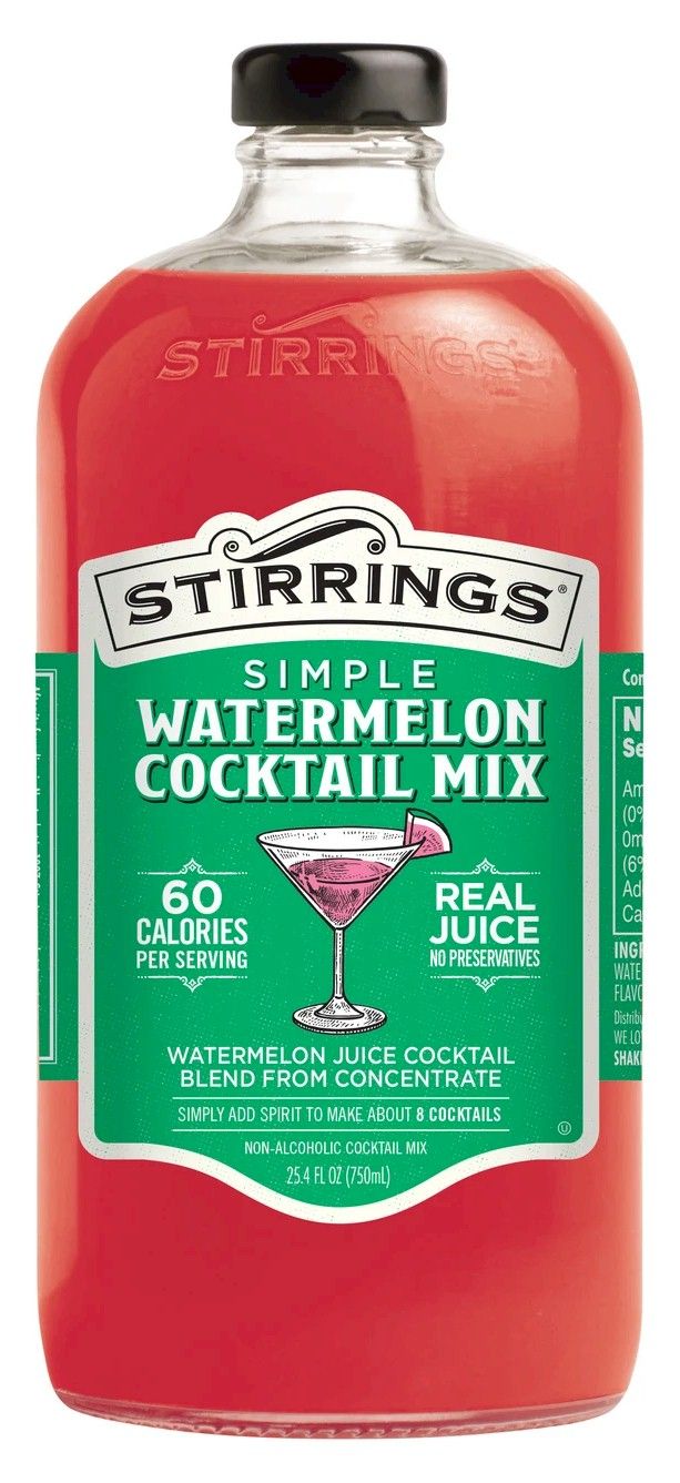 Stirrings Watermelon Martini Cocktail Mixer 750ml