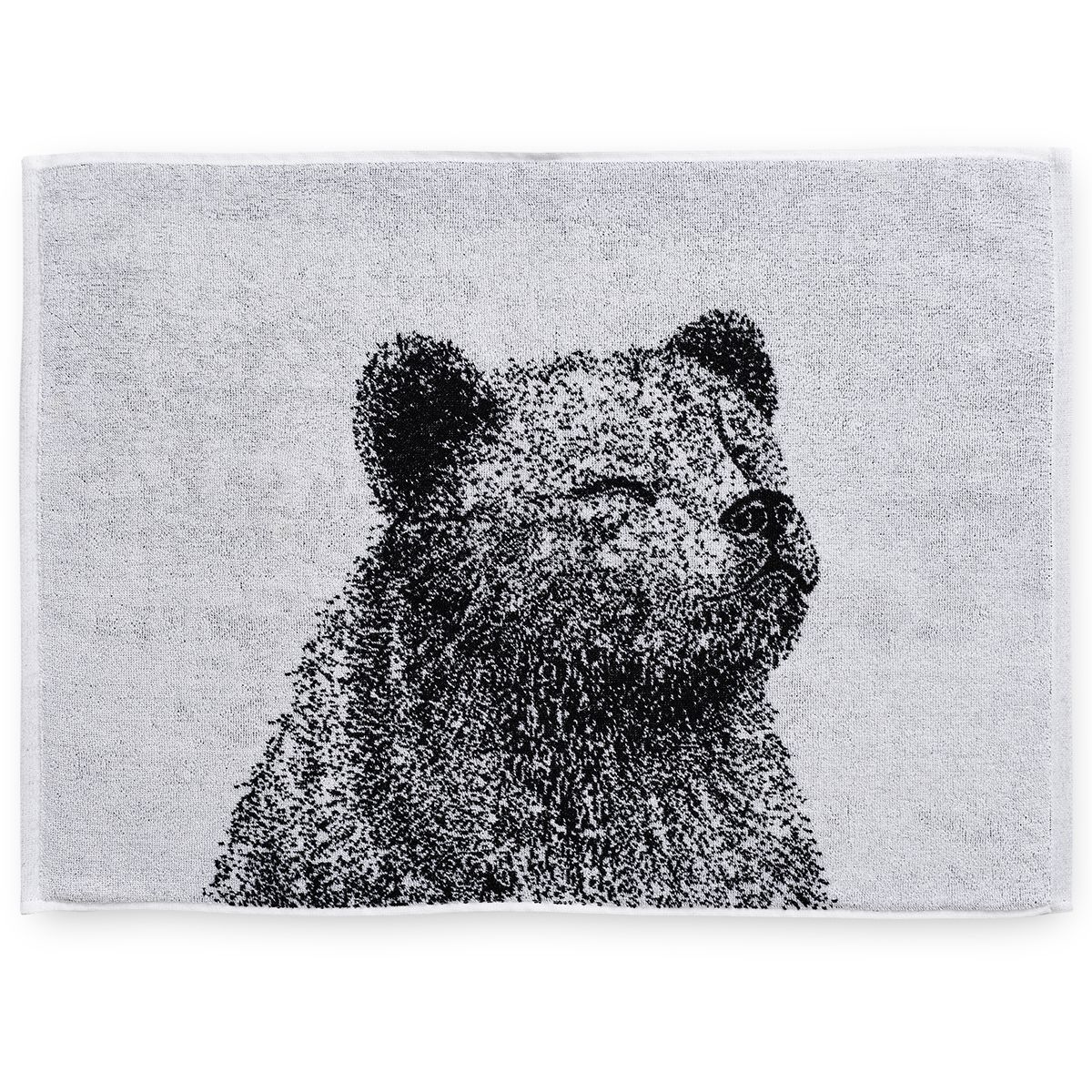 Finlayson Karhu White / Black Hand Towel Finlayson Bath Towels